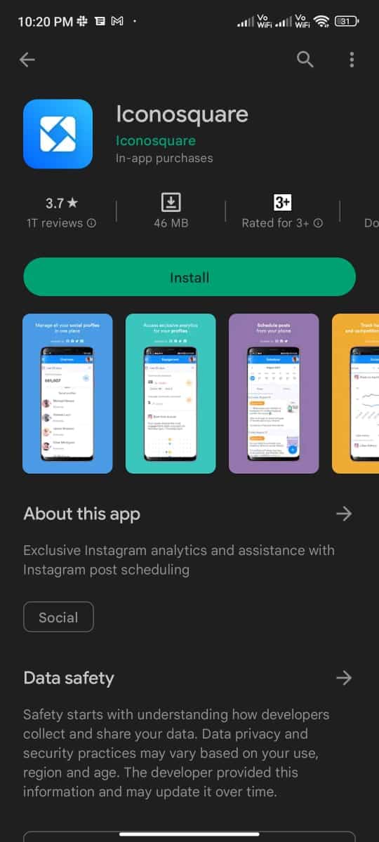 Usa le app per la pulizia di Instagram