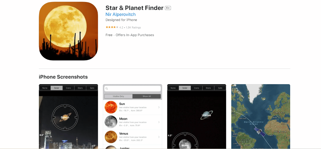 Star and Planet Finder App-Installationsseite. Die 22 besten Astronomie- und Sternenbeobachtungs-Apps