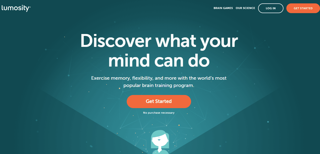 Lumosity 홈페이지