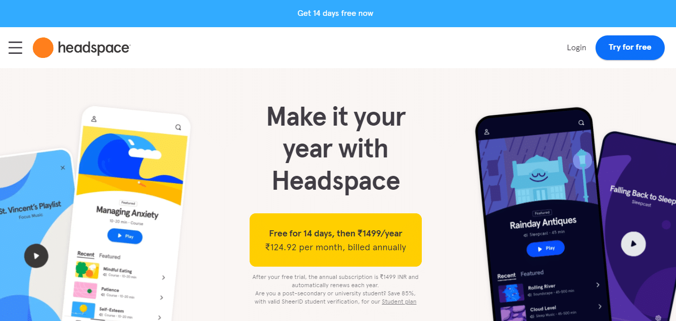 Headspace-Homepage