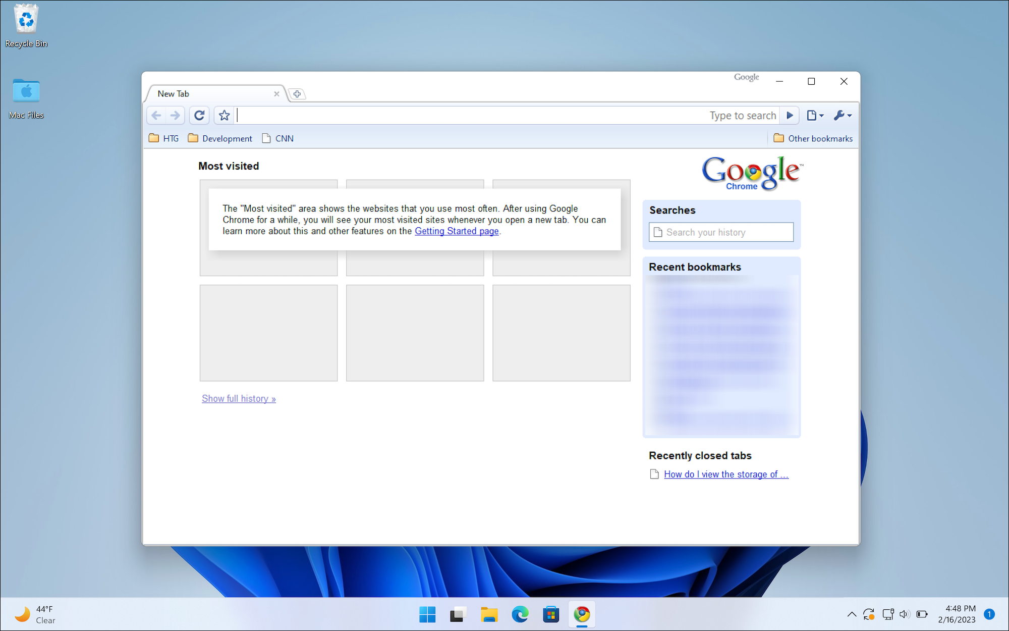 Chrome 1.0 unter Windows 11