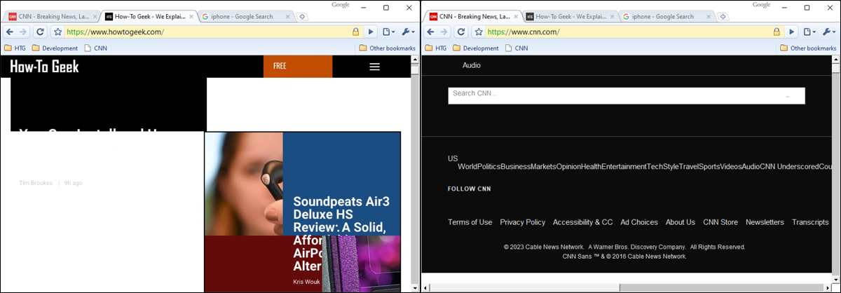 Anleitung Geek und CNN in Chrome 1.0