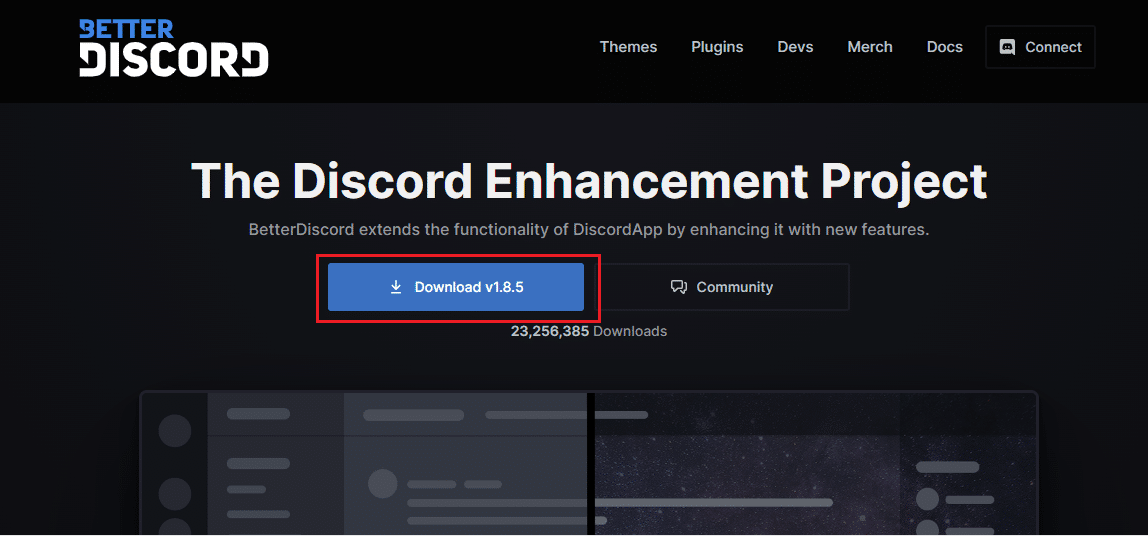 baixe o site Better Discord