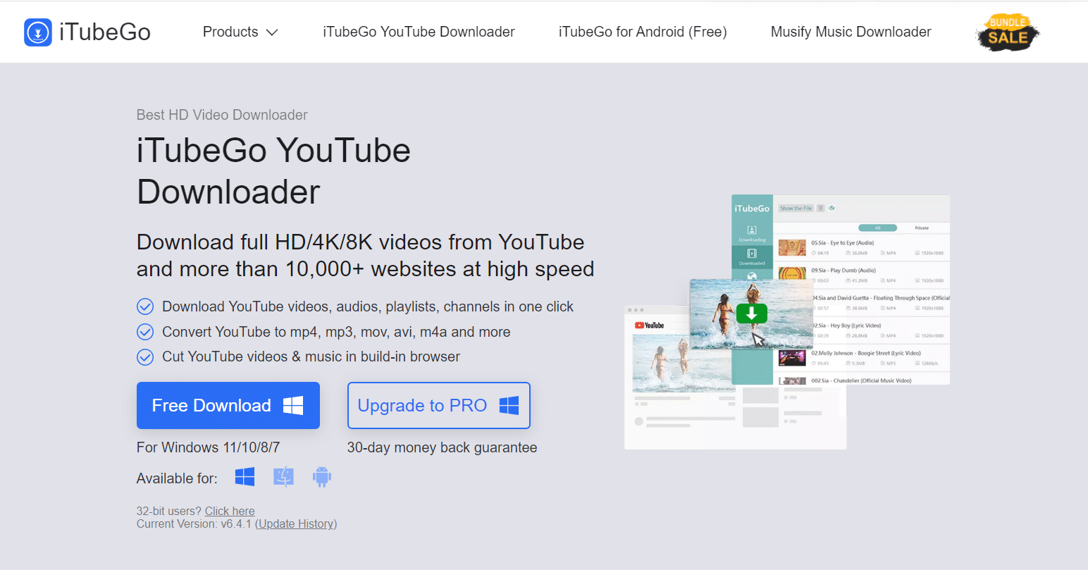 iTubeGo. 27 Miglior downloader di playlist di YouTube