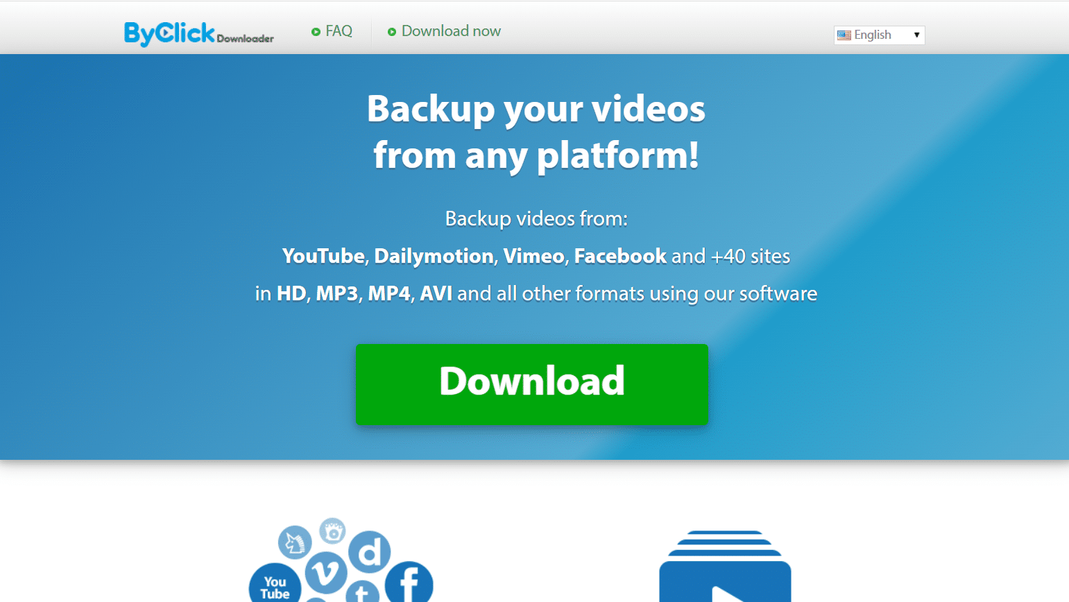 عن طريق النقر فوق Downloader