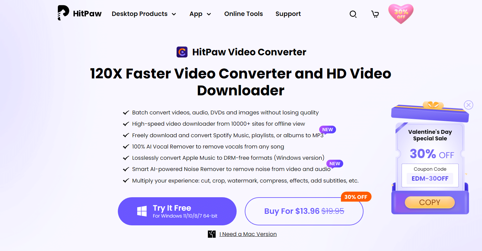 Convertitore video HitPaw. 27 Miglior downloader di playlist di YouTube