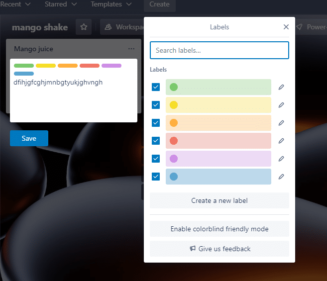 คลิกที่แก้ไขป้ายกำกับ วิธีเพิ่มรายการใน Trello