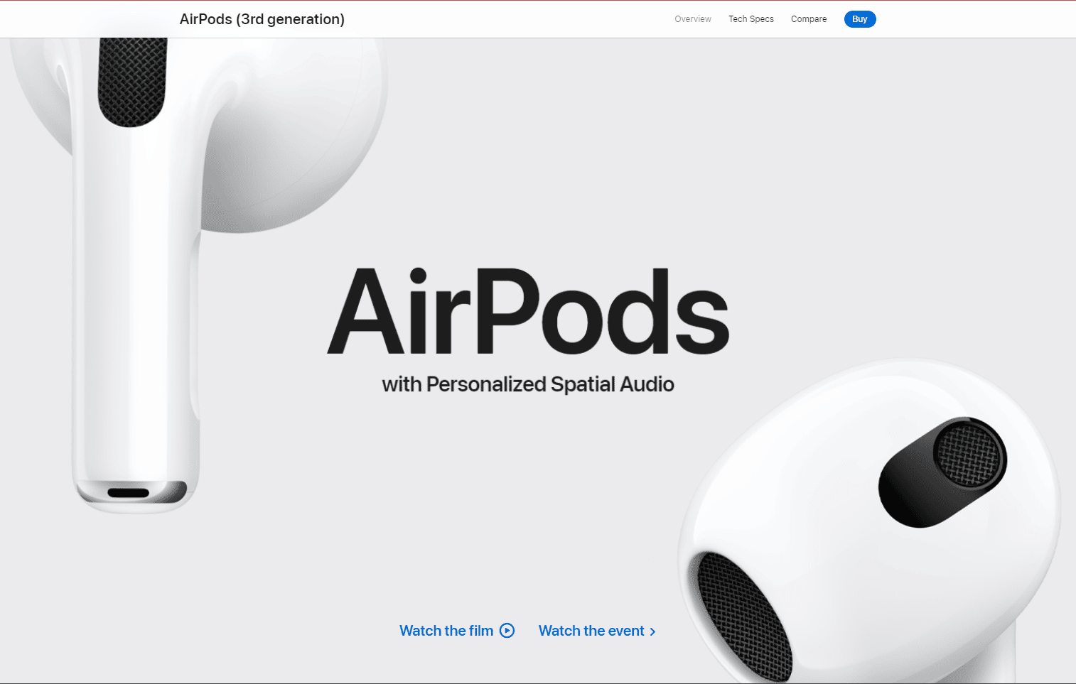 Официальный сайт Apple AirPods 3-го поколения. Лучшие наушники с шумоподавлением