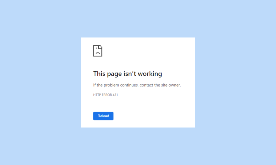 Solucione el error HTTP 431 en Google Chrome