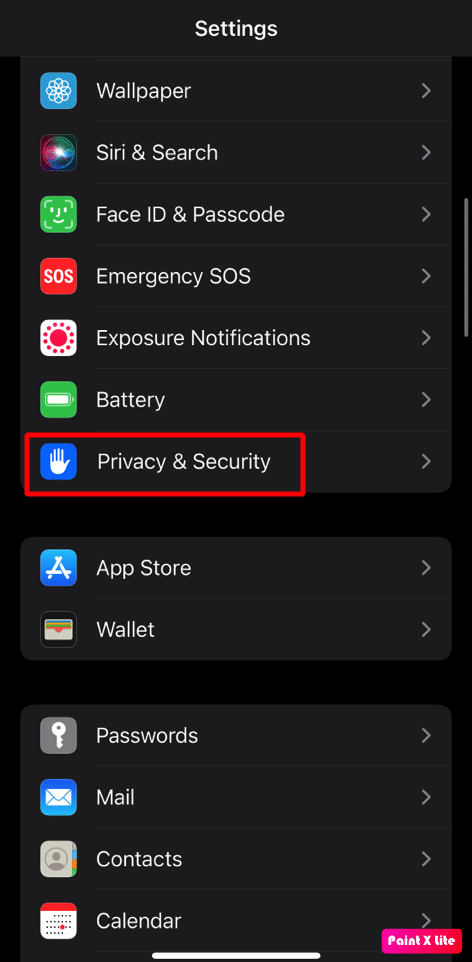 pilih privasi dan keamanan | Kesalahan SSL iPhone