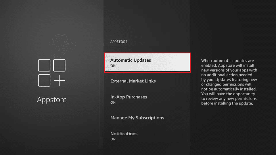 Schalten Sie Automatische Updates ein