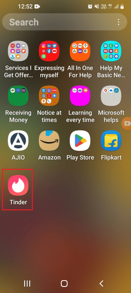 Tinderアカウントを開く