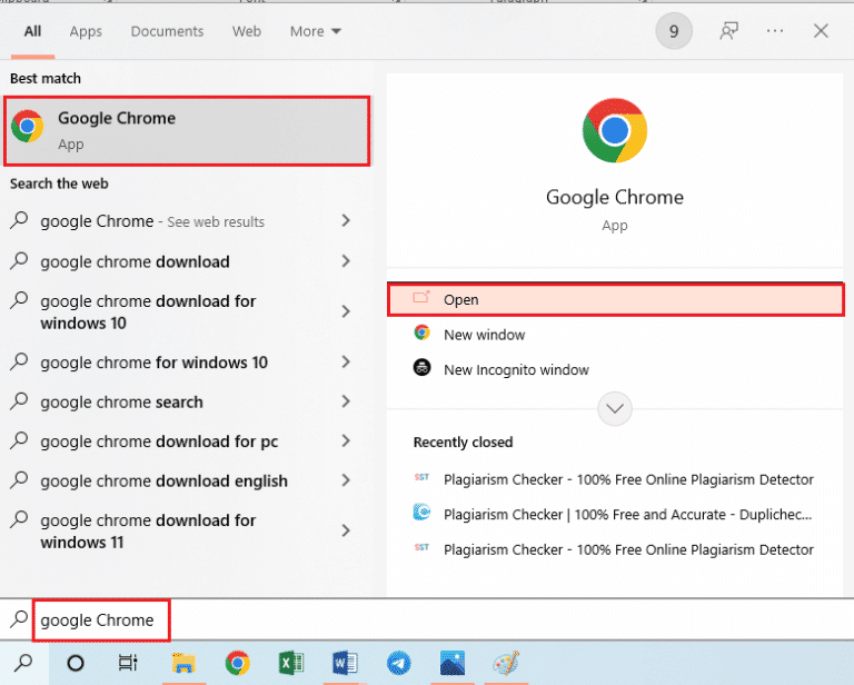 เปิด Google Chrome