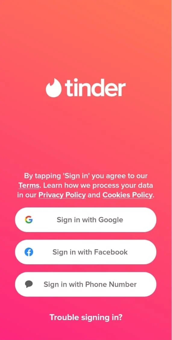 Masuk aplikasi Tinder. 9 Cara Memperbaiki Tinder Error 40036 Error