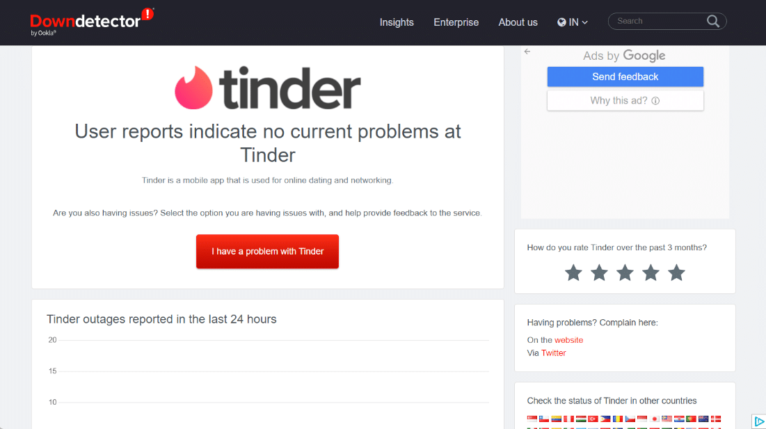 Tunggu Waktu Server Tinder Habis