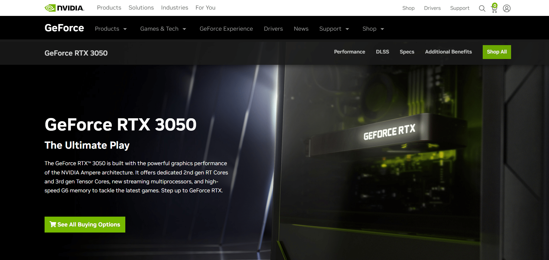 NVIDIA RTX 3050