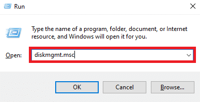 diskmgmt.msc yazın ve Enter tuşuna basın. 0x80070015 Bitlocker Aygıt Hazır Değil Hatasını Düzeltmenin 10 Yolu