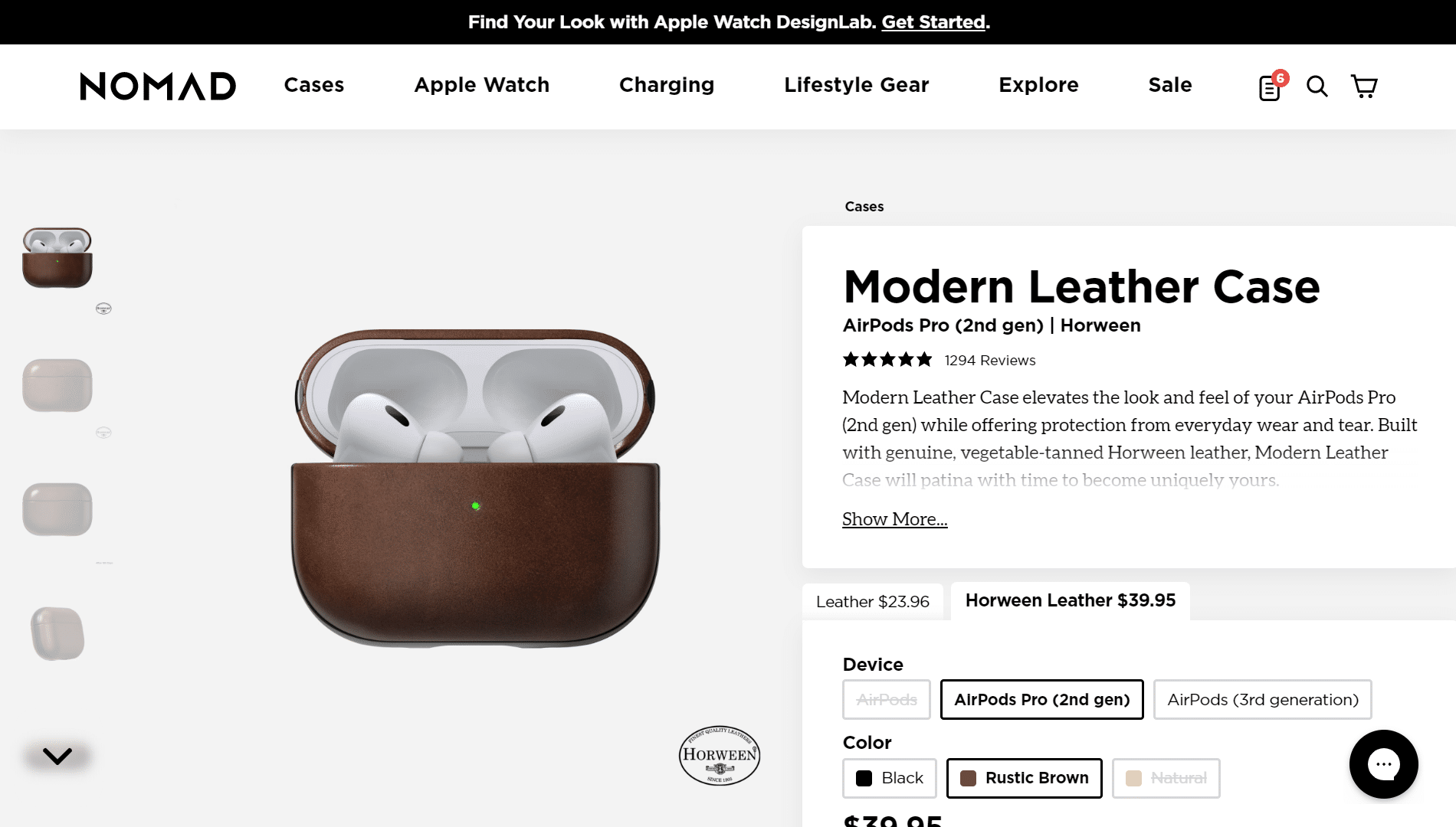 Estojo de couro Nomad Modern para AirPods Pro 2ª geração. Os 18 melhores acessórios Apple AirPods Pro