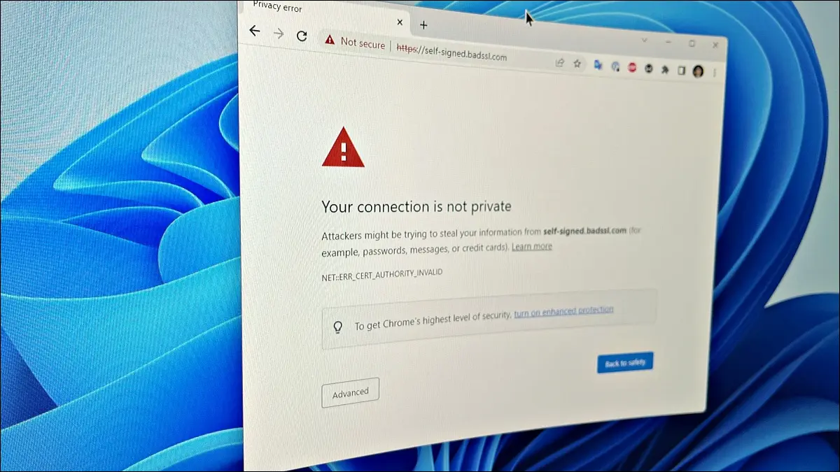 błąd err-cert-authority-invalid w przeglądarce Chrome