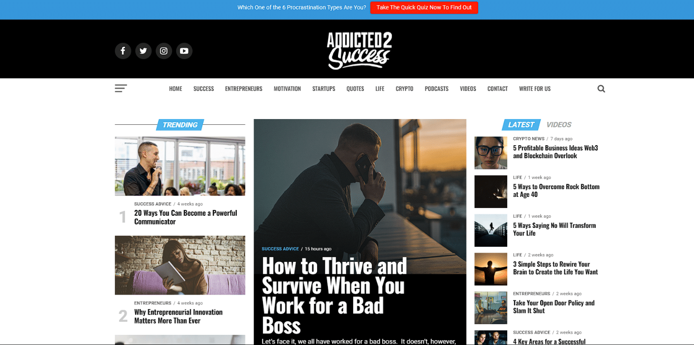 Addicted 2 succes. 51 de cele mai bune bloguri de inspirație despre viață