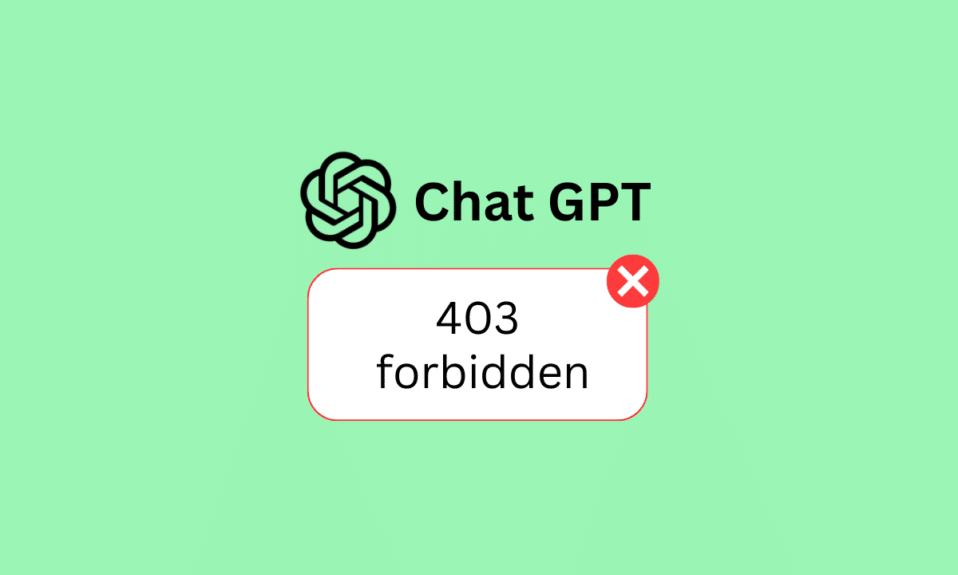 Sohbet GPT 403 Yasak Hatasını Düzeltin