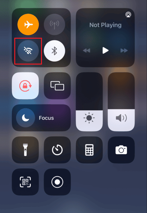 toque el ícono de Wi-Fi | Las ilustraciones de Apple Music no se muestran