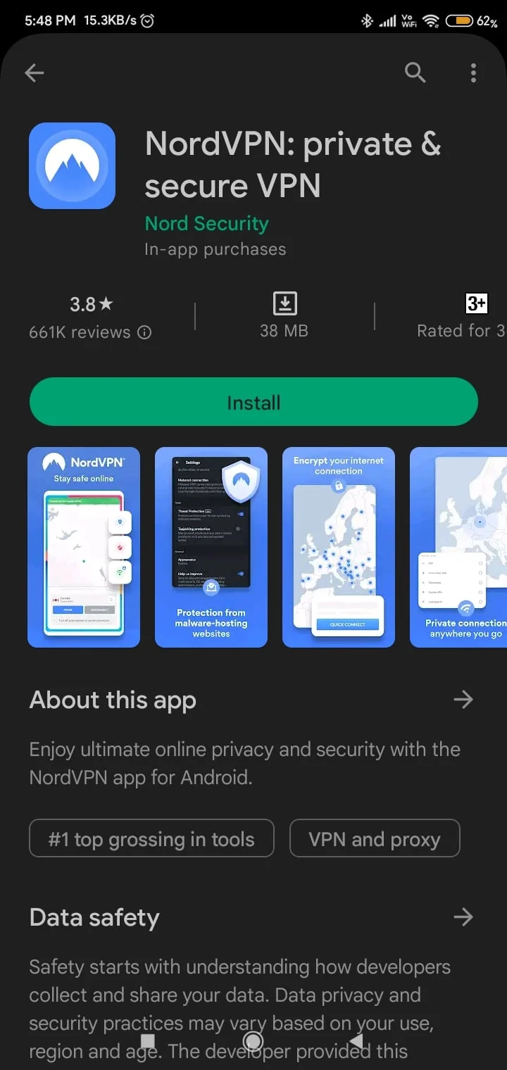 NordVPN 私有和安全的 VPN |手機被黑的跡象