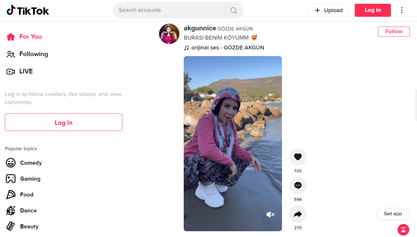 Site Web de TikTok