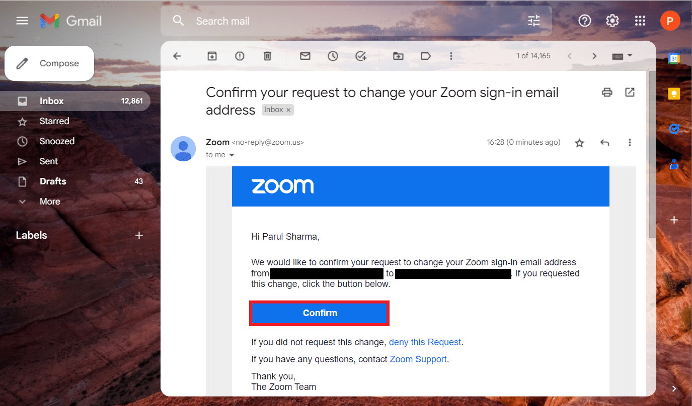 Нажмите Подтвердить. Исправить ошибку отключения учетной записи Zoom