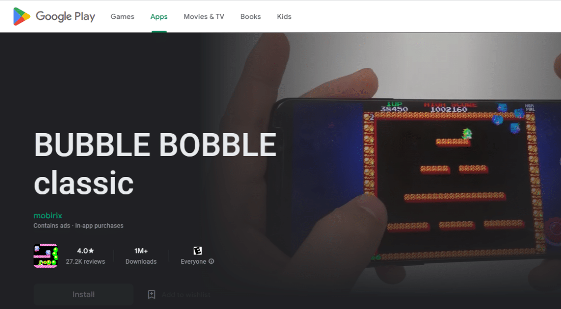 Bubble Bobble คลาสสิก