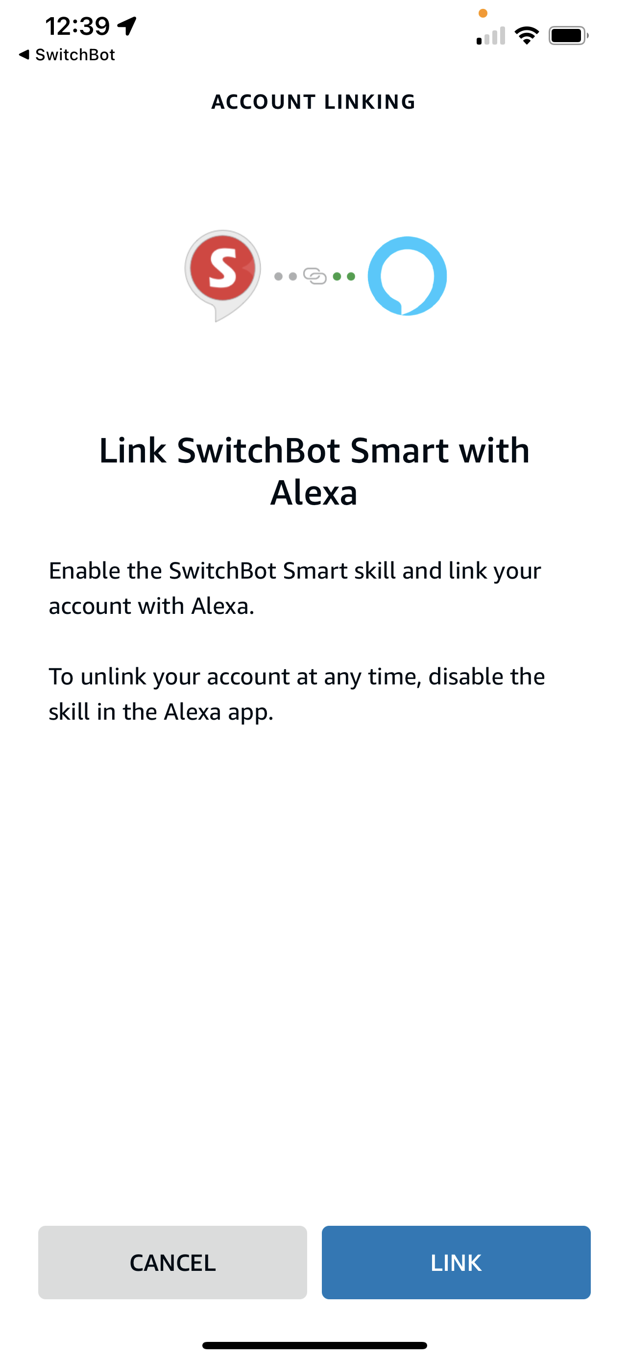 Gambar aplikasi SwitchBot