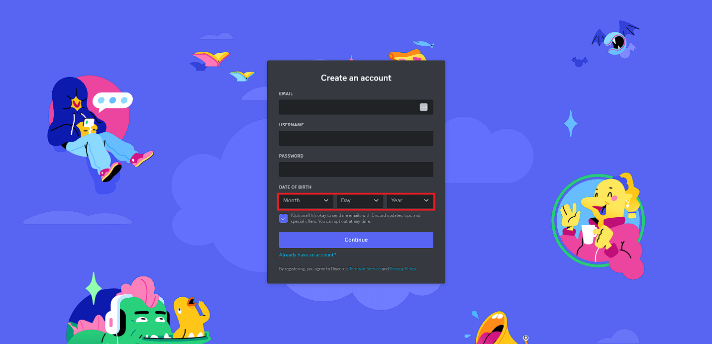 Introduzca la FECHA DE NACIMIENTO correcta. Cómo cambiar la edad en Discord