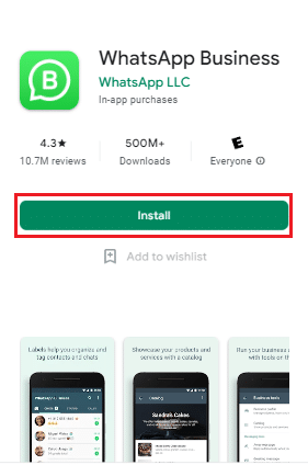 instal whatsapp bisnis