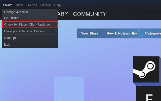 selezionare Verifica aggiornamenti client Steam. 8 modi per correggere i pulsanti del negozio di Steam che non funzionano