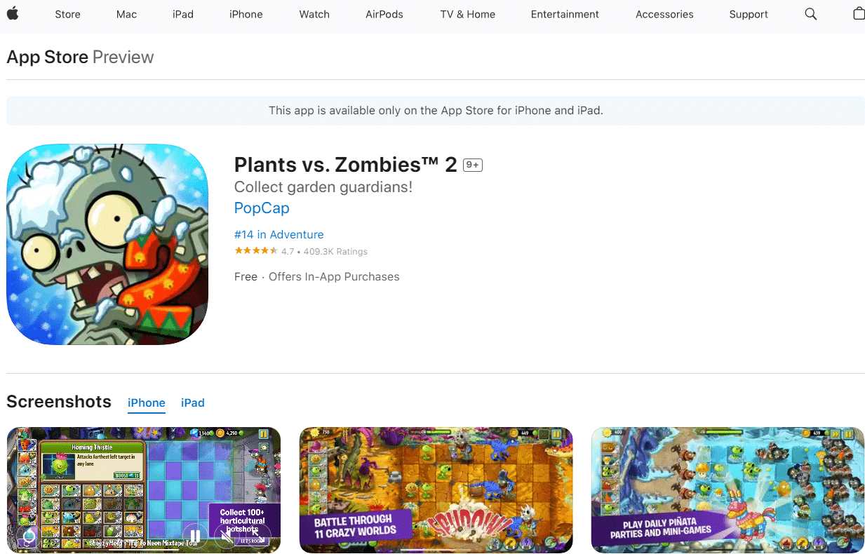 Plantas versus Zombies 2