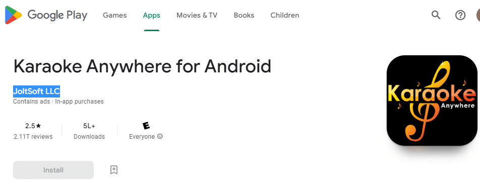 Karaoke Anywhere untuk Android oleh JoltSoft LLC