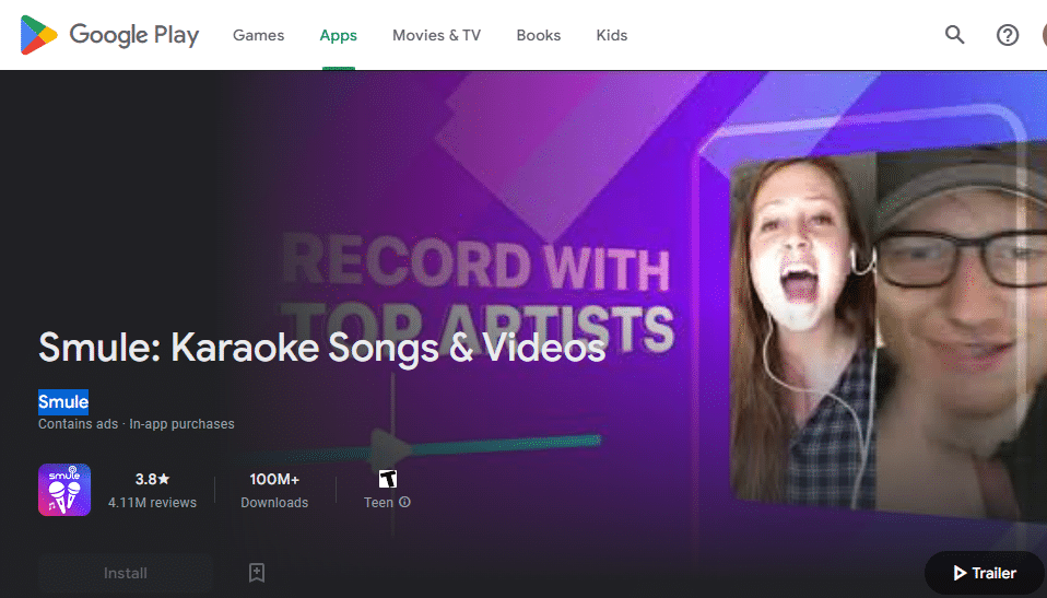 Smule. Android TV için 19 Ücretsiz Karaoke Uygulaması