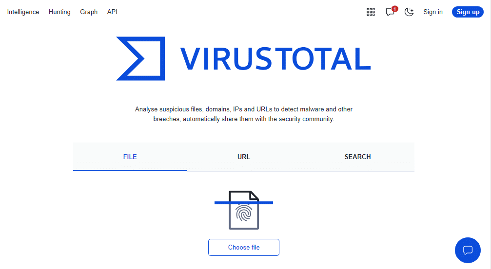 VirusTotal. 15 meilleurs outils de vérification de hachage de fichiers gratuits