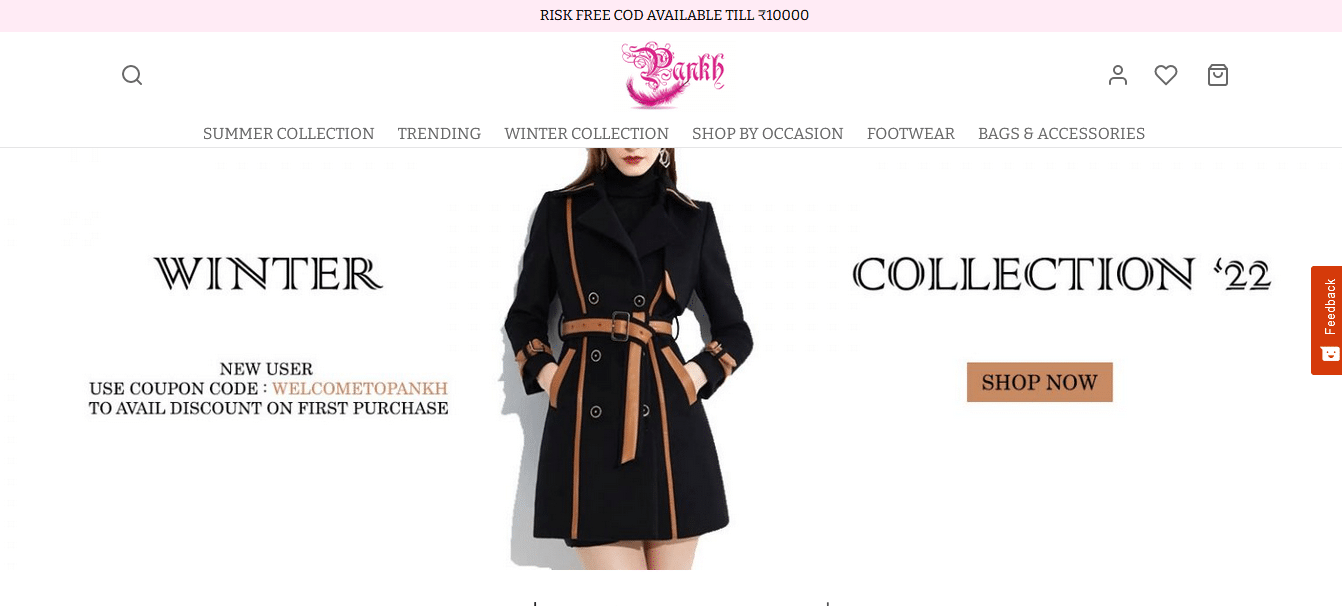 Roupa Pankh. 30 melhores sites de compras como Shein na Índia