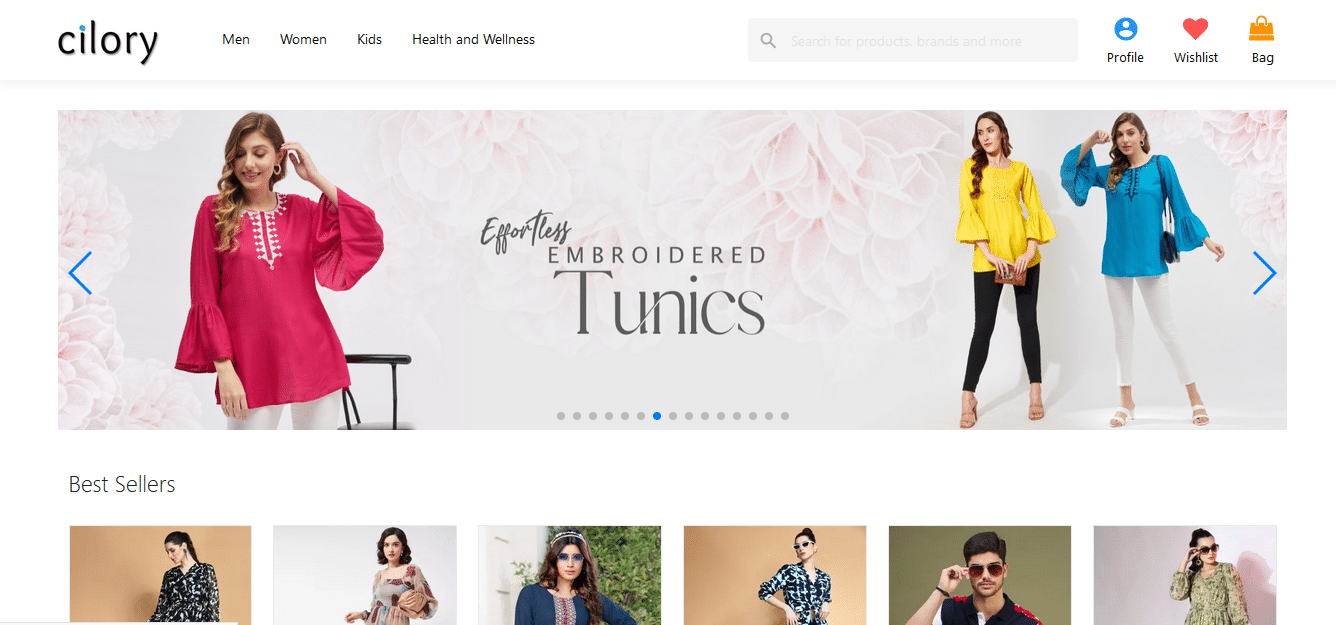 Cilory. 30 meilleurs sites de shopping comme Shein en Inde