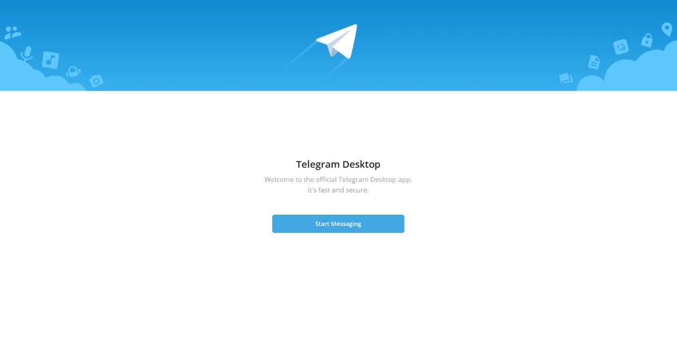 открыть десктопное приложение Telegram