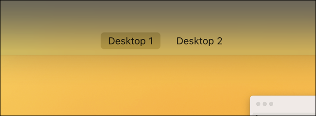 Mission Control Desktop-Etiketten