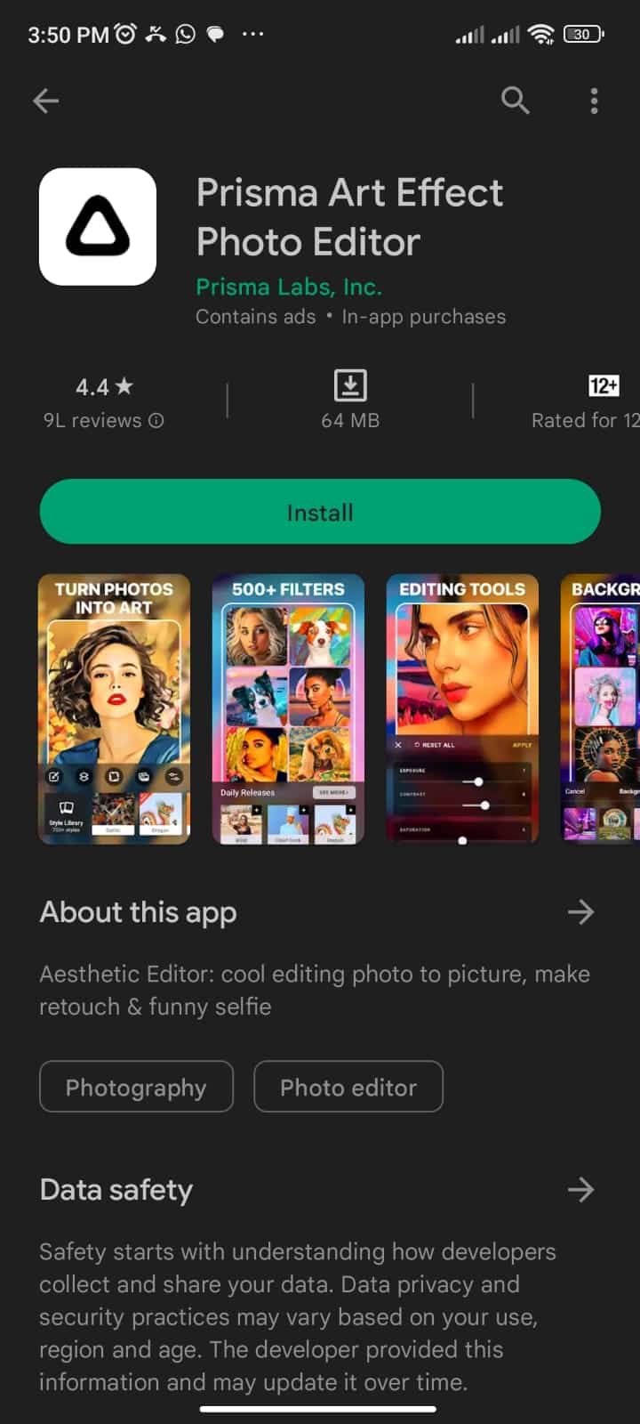 Prisma Art Effect Photo Editor de Prisma Labs, Inc.