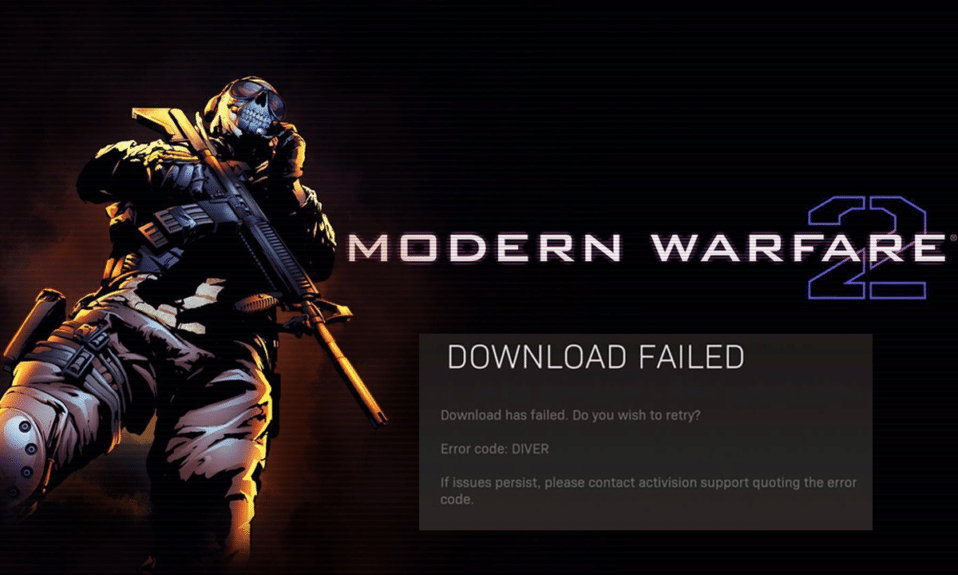 Consertar Mergulhador de código de erro Call of Duty Warzone 2