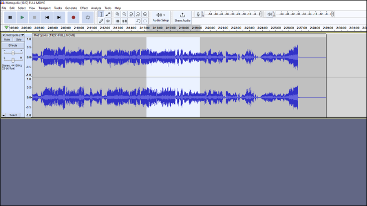 Редактор сигналов Audacity