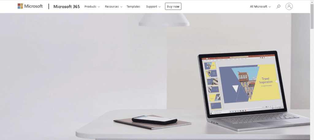 Accedi al sito Web ufficiale di Microsoft Office 365