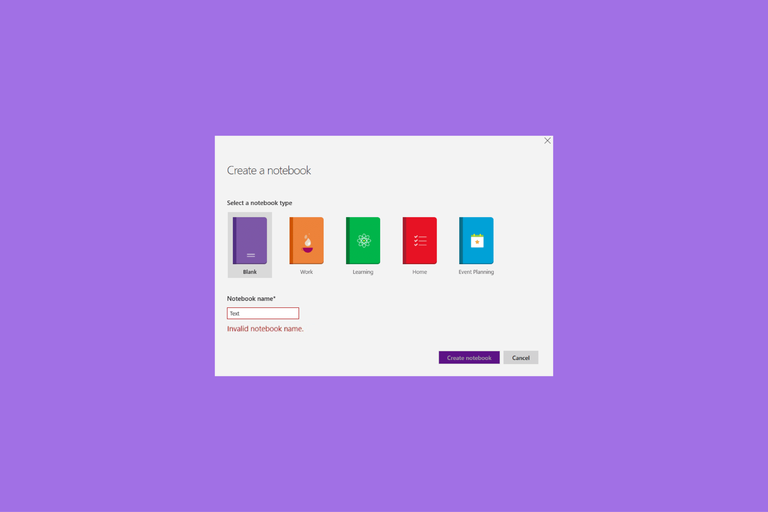 Remediați eroarea de nume de blocnotes invalid Microsoft OneNote