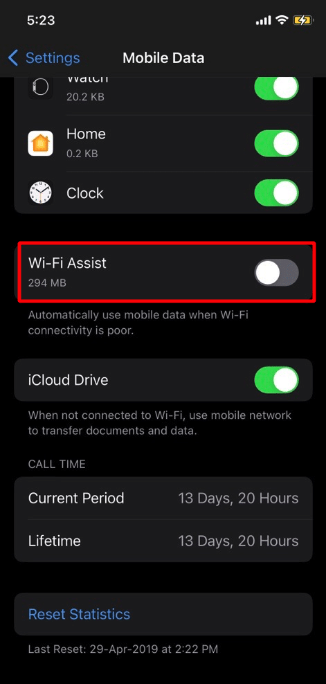 desactivar la asistencia wifi