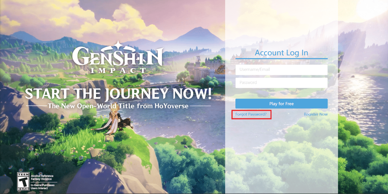 Klik Lupa Kata Sandi. 9 Cara Memperbaiki Error Login Genshin Impact