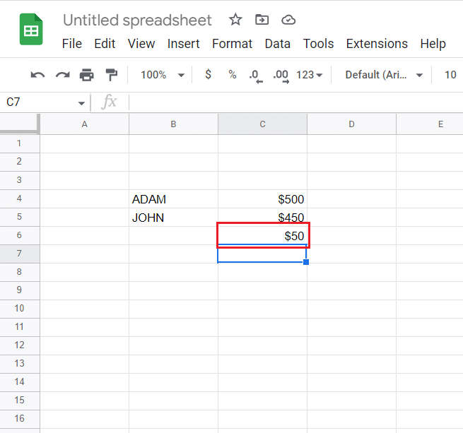 Hasil pengurangan. Cara Mengonversi Google Sheets ke Excel Secara Otomatis